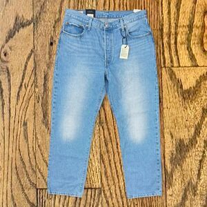 Levi’s 501 90’s Big E Light Wash Button Fly Mid Rise Straight Leg Blue Jeans